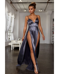 ABYSS BY ABBY NIKKI GOWN GREY